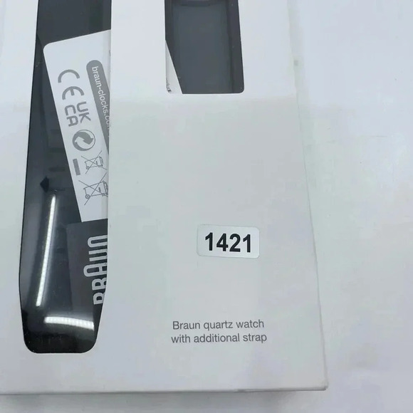 NEW Braun Gents BN0281 Analogue Interchangeable Wrist Watch Set Gray Black - Picture 4 of 8